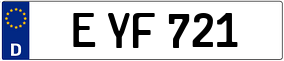 Trailer License Plate